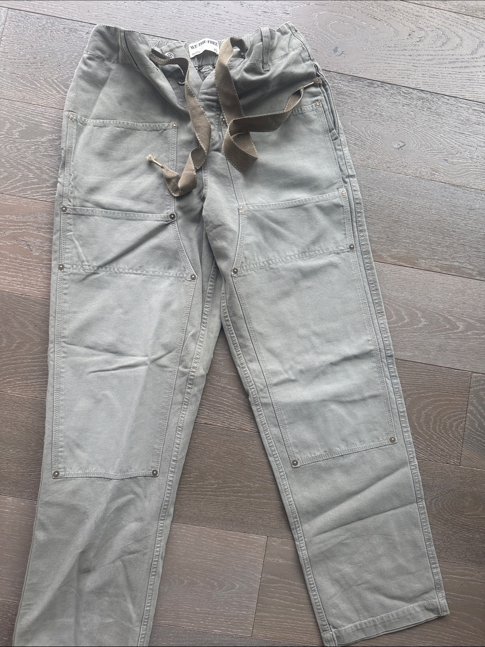 We The Free Washed Gray Utility Pants